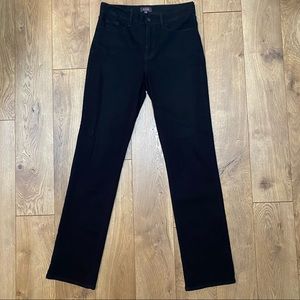 NYDJ Black Straight Leg Jeans 10
